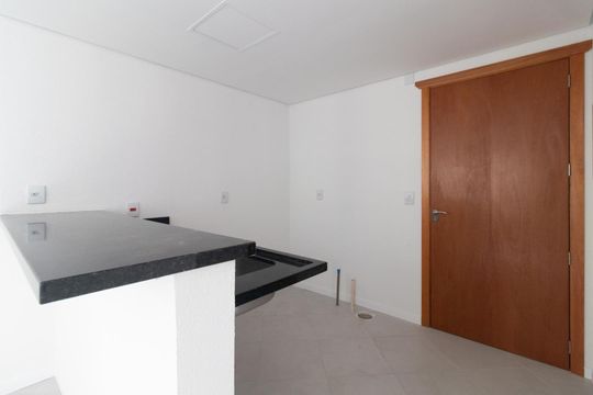 Cozinha de apartamento à venda com 1 quarto, 24m² em Centro Histórico, Porto Alegre