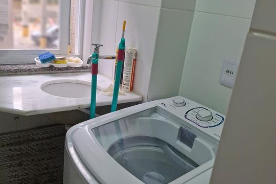 Área de serviço de apartamento à venda com 2 quartos, 55m² em Passo do Feijó, Porto Alegre