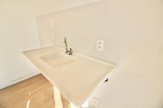 Cozinha  de apartamento para alugar com 2 quartos, 43m² em Vila Campanela, São Paulo