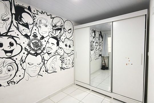 Quarto 3 de casa para alugar com 3 quartos, 75m² em Vila Invernada, São Paulo
