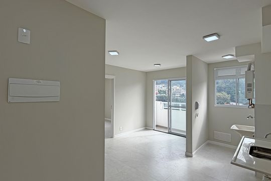 Sala de apartamento para alugar com 2 quartos, 43m² em Jabaquara, Santos