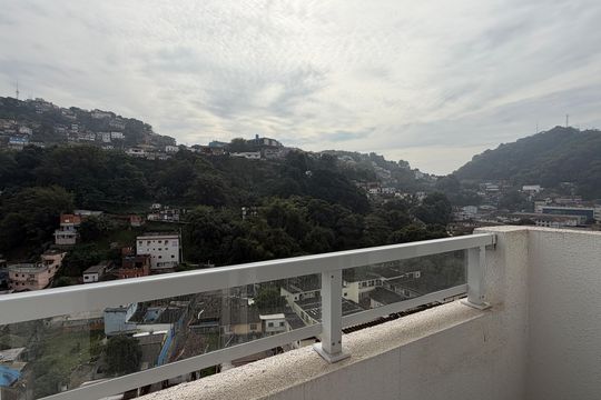 Varanda da Sala de apartamento para alugar com 2 quartos, 43m² em Jabaquara, Santos