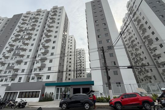 Fachada de apartamento para alugar com 2 quartos, 43m² em Jabaquara, Santos