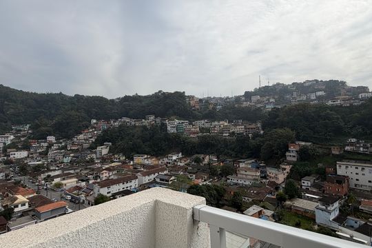 Varanda da Sala de apartamento para alugar com 2 quartos, 43m² em Jabaquara, Santos