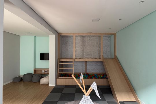 Área comum de apartamento para alugar com 2 quartos, 43m² em Jabaquara, Santos