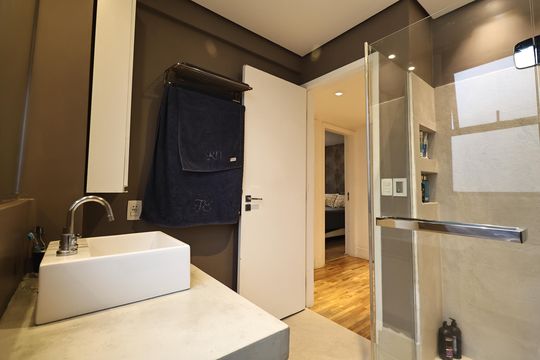 Banheiro de apartamento à venda com 2 quartos, 90m² em Jardim Bela Vista, Santo André