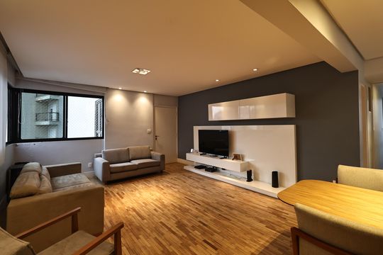 Sala de apartamento à venda com 2 quartos, 90m² em Jardim Bela Vista, Santo André