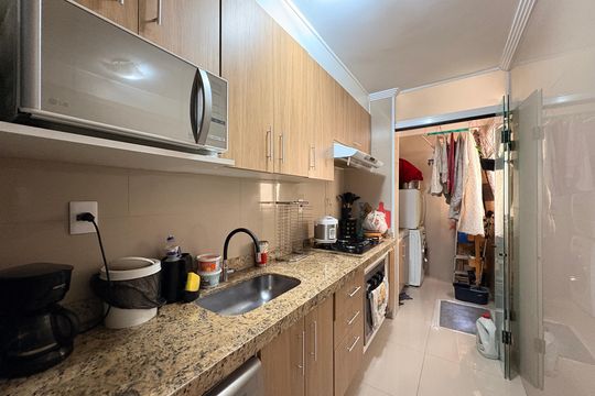 Cozinha de apartamento à venda com 3 quartos, 63m² em Jardim Utinga, Santo André