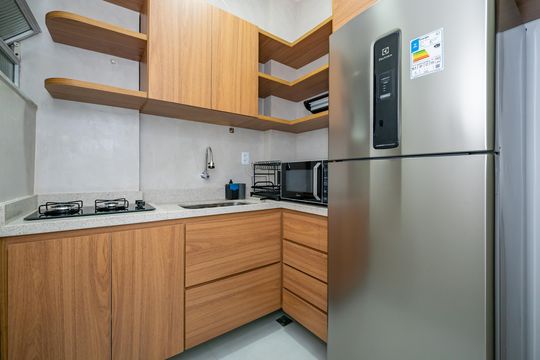 Cozinha de apartamento à venda com 2 quartos, 51m² em Catete, Rio de Janeiro