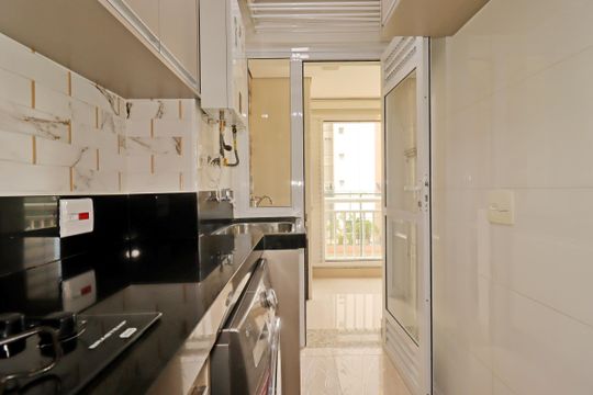 Área de Serviço de apartamento para alugar com 2 quartos, 67m² em Vila Homero Thon, Santo André