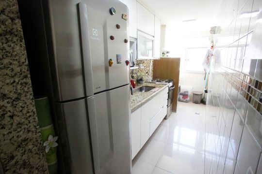 Cozinha de apartamento à venda com 2 quartos, 62m² em Taquara, Rio de Janeiro