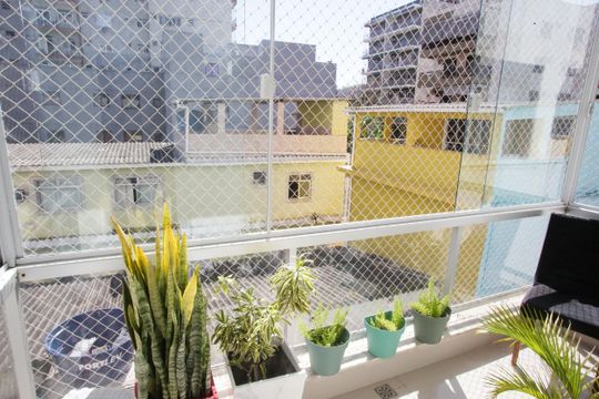 Varanda da Sala de apartamento à venda com 2 quartos, 62m² em Taquara, Rio de Janeiro