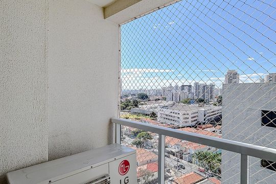Varanda da Suíte 1 de apartamento à venda com 3 quartos, 89m² em Tatuapé, São Paulo