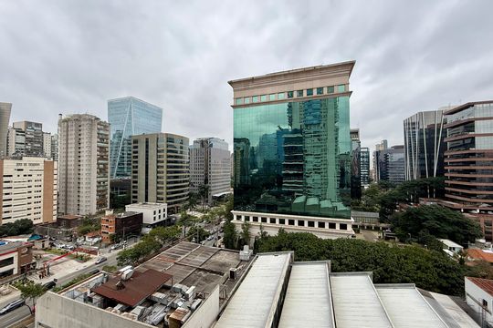Vista  de apartamento à venda com 1 quarto, 54m² em Vila Nova Conceição, São Paulo
