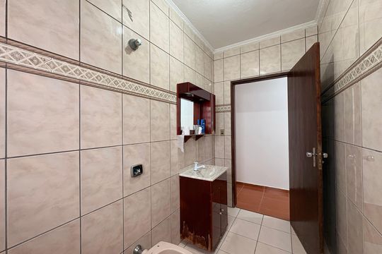Banheiro de casa para alugar com 1 quarto, 80m² em Jardim Las Vegas, Santo André