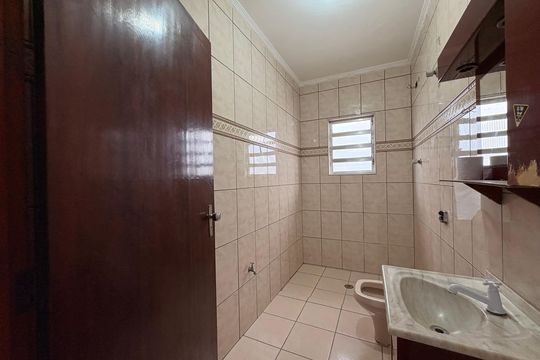 Banheiro de casa para alugar com 1 quarto, 80m² em Jardim Las Vegas, Santo André