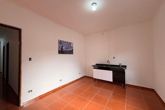 Cozinha/ lavanderia de casa para alugar com 1 quarto, 80m² em Jardim Las Vegas, Santo André