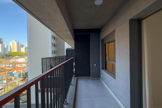 Sacada de apartamento para alugar com 1 quarto, 35m² em Santo Amaro, São Paulo