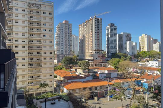 Vista da Sacada de apartamento para alugar com 1 quarto, 35m² em Santo Amaro, São Paulo