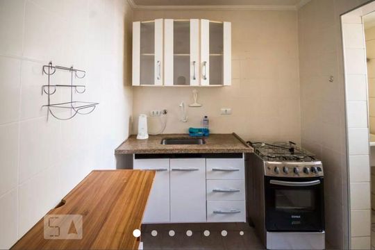 Cozinha de kitnet/studio à venda com 1 quarto, 46m² em Centro, Campinas