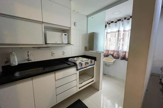 Cozinha de apartamento para alugar com 2 quartos, 48m² em Novo Jockey, Campos dos Goytacazes