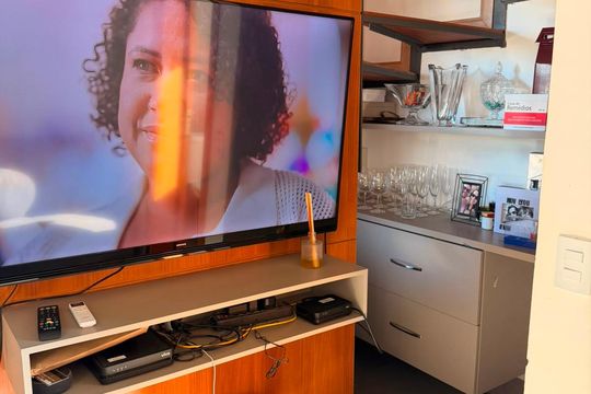 Sala de apartamento para alugar com 1 quarto, 55m² em Funcionários, Belo Horizonte