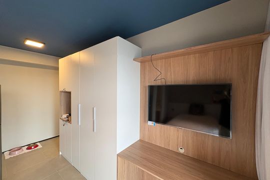 Sala de kitnet/studio para alugar com 1 quarto, 35m² em Cidade Monções, São Paulo