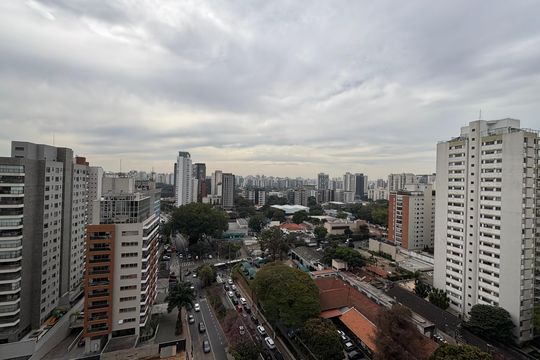 Vista de kitnet/studio para alugar com 1 quarto, 35m² em Cidade Monções, São Paulo