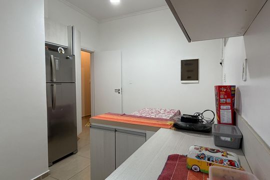 Cozinha e Área de Serviço de apartamento para alugar com 3 quartos, 130m² em Gonzaga, Santos