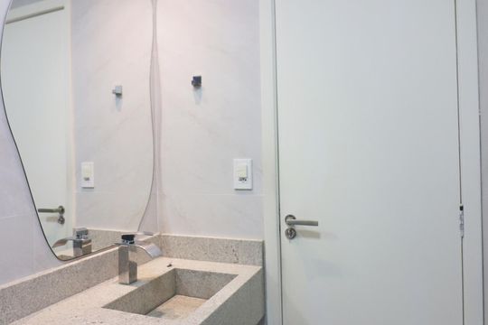 Banheiro Social de apartamento à venda com 3 quartos, 69m² em Vila Dusi, São Bernardo do Campo