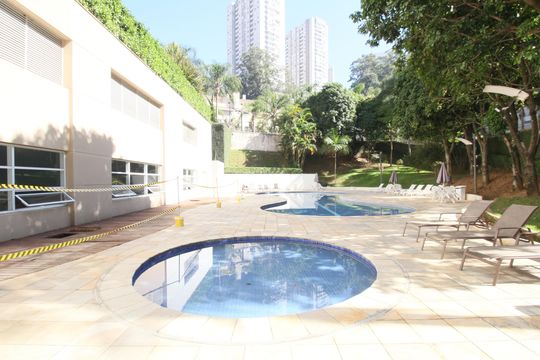Área comum - Piscina de apartamento para alugar com 3 quartos, 127m² em Vila Andrade, São Paulo