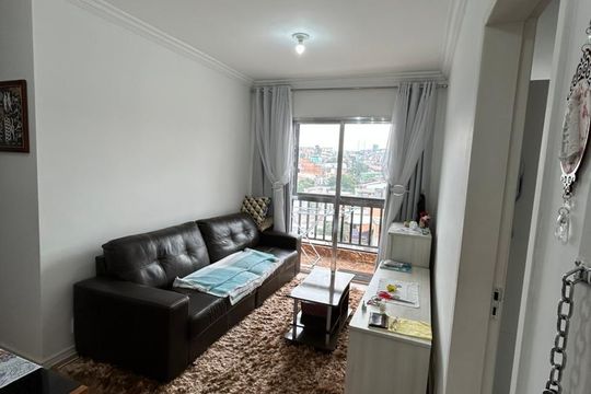 Sala de apartamento à venda com 2 quartos, 58m² em Helena Maria, Osasco