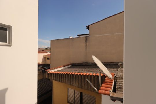 Vista da Sala de apartamento à venda com 2 quartos, 106m² em Vila Pires, Santo André
