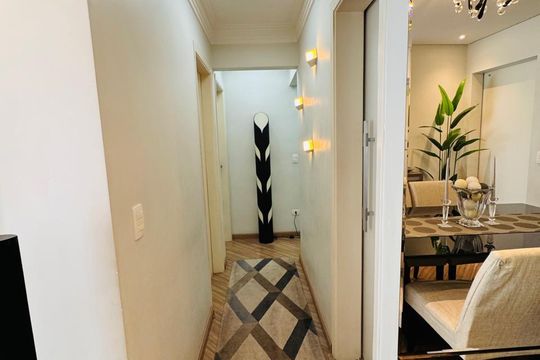 Corredor de apartamento à venda com 3 quartos, 104m² em Vila Caminho do Mar, São Bernardo do Campo