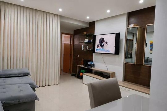 Sala de casa à venda com 3 quartos, 138m² em Vila Valparaíso, Santo André