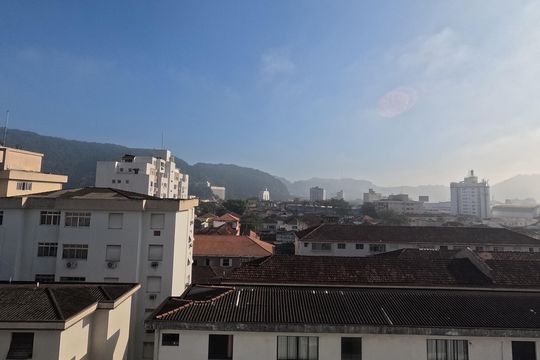 Vista da Sala de apartamento para alugar com 2 quartos, 72m² em Campo Grande, Santos