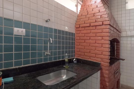 Área Comum - Churrasqueira de apartamento para alugar com 2 quartos, 72m² em Campo Grande, Santos
