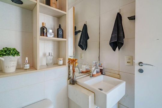Banheiro de apartamento à venda com 2 quartos, 45m² em Jaguaré, São Paulo