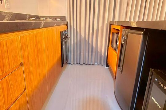 Cozinha de apartamento à venda com 2 quartos, 62m² em Setor Bueno, Goiânia