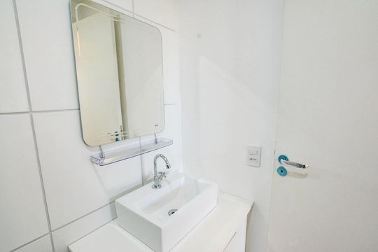 Banheiro de apartamento para alugar com 2 quartos, 47m² em Jardim, Santo André