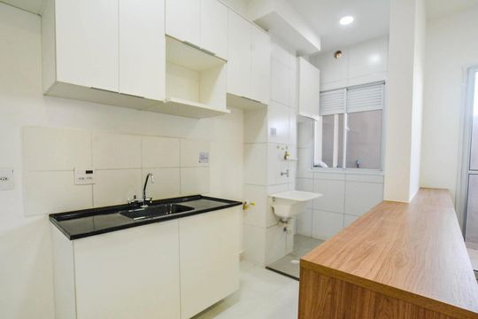 Cozinha de apartamento para alugar com 2 quartos, 47m² em Jardim, Santo André