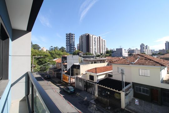 Sala / Cozinha / Área de Serviço - Varanda de apartamento para alugar com 2 quartos, 46m² em Tucuruvi, São Paulo