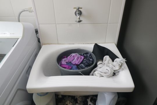 Área de Serviço de apartamento à venda com 2 quartos, 39m² em Santa Maria, Santo André