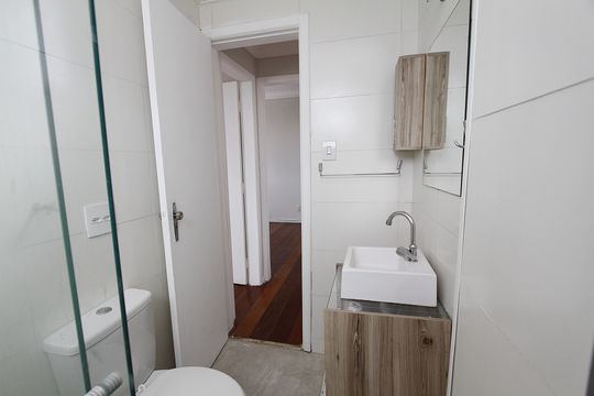 Banheiro Social de apartamento para alugar com 2 quartos, 70m² em Cidade Jardim, Belo Horizonte