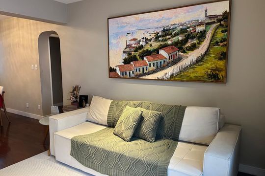 Sala de apartamento para alugar com 3 quartos, 125m² em Vitória, Salvador