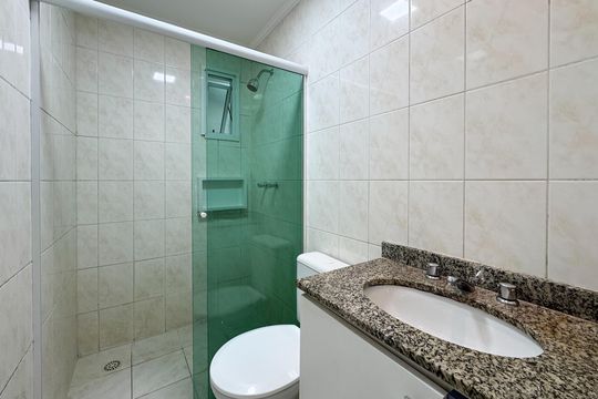 Banheiro Social de apartamento para alugar com 2 quartos, 60m² em Assunção, São Bernardo do Campo