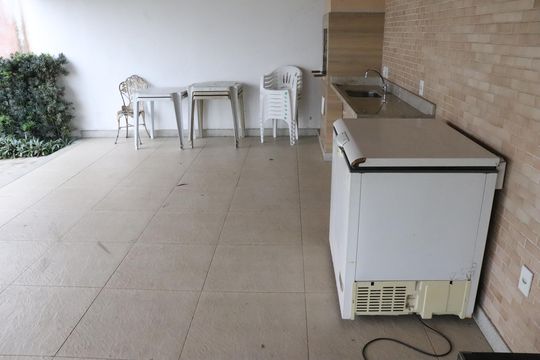 Área comum - Churrasqueira de apartamento para alugar com 1 quarto, 57m² em Parque São Caetano, Campos dos Goytacazes