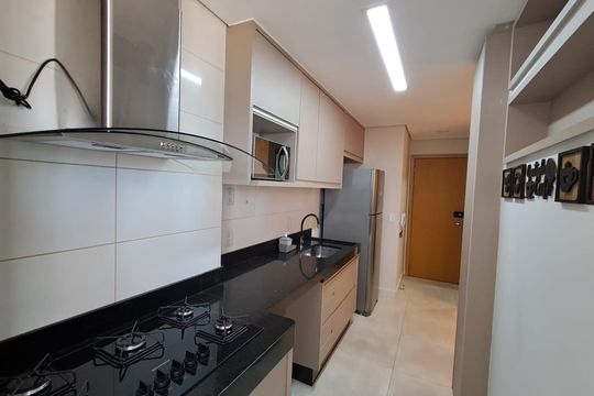 Cozinha de apartamento para alugar com 2 quartos, 72m² em Setor Marista, Goiânia