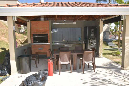 Área comum - Churrasqueira de casa de condomínio à venda com 3 quartos, 70m² em Cidade Nova, Jundiaí