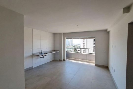 Sala/Cozinha de apartamento para alugar com 2 quartos, 71m² em Setor Pedro Ludovico, Goiânia